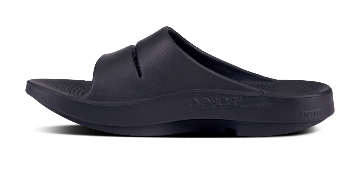 OOFOS UNISEX OOAHH SLIDE SANDAL-BLACK - Sole Therapy