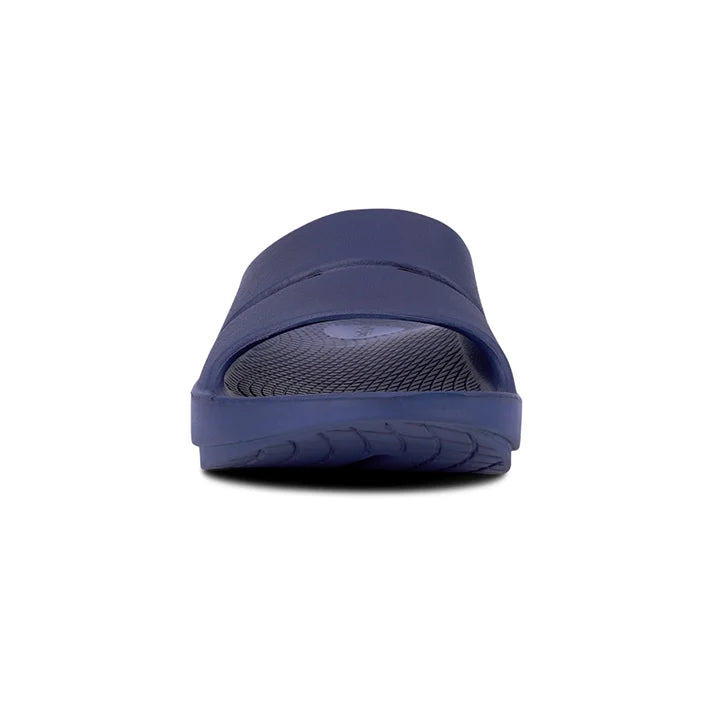 OOFOS UNISEX OOAHH SLIDE SANDALS  - NAVY - Sole Therapy