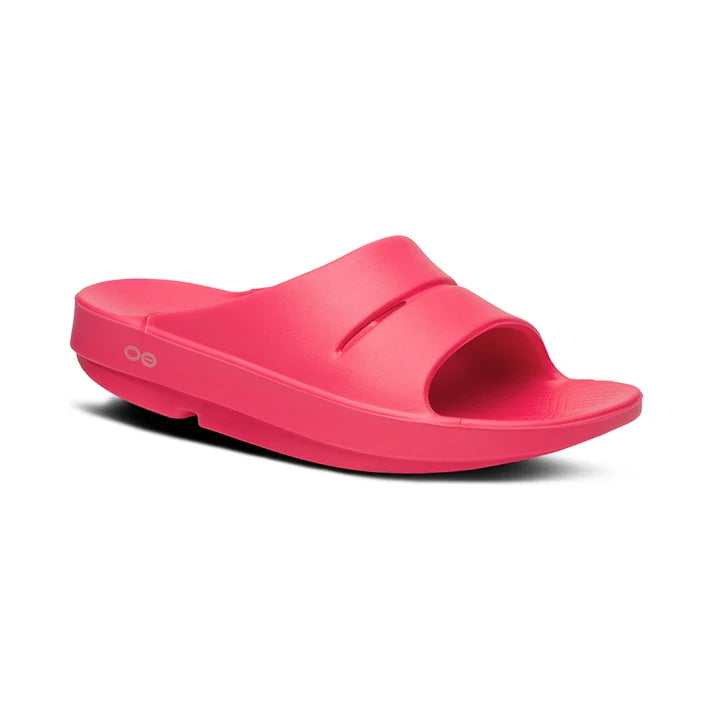 OOFOS UNISEX OOAHH SLIDE SANDALS  - NEON BERRY - Sole Therapy