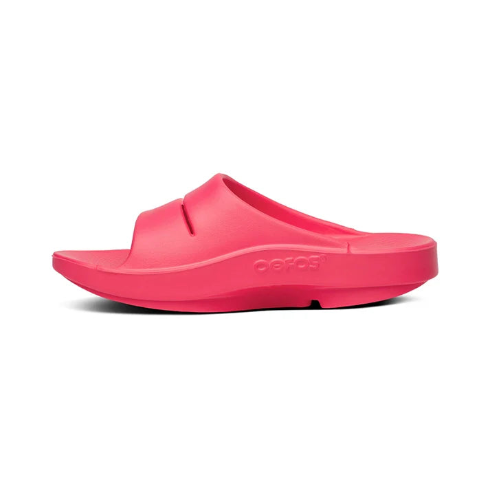 OOFOS UNISEX OOAHH SLIDE SANDALS  - NEON BERRY - Sole Therapy