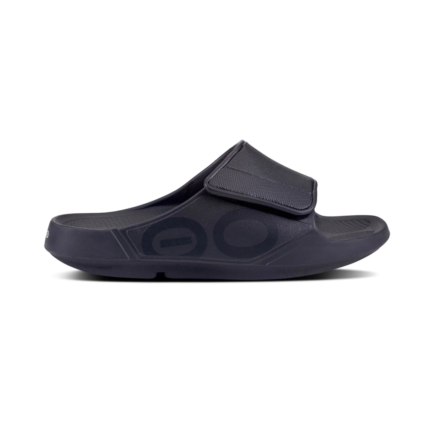 OOFOS UNISEX OOAHH SPORT FLEX SANDAL - MATTE BLACK - Sole Therapy