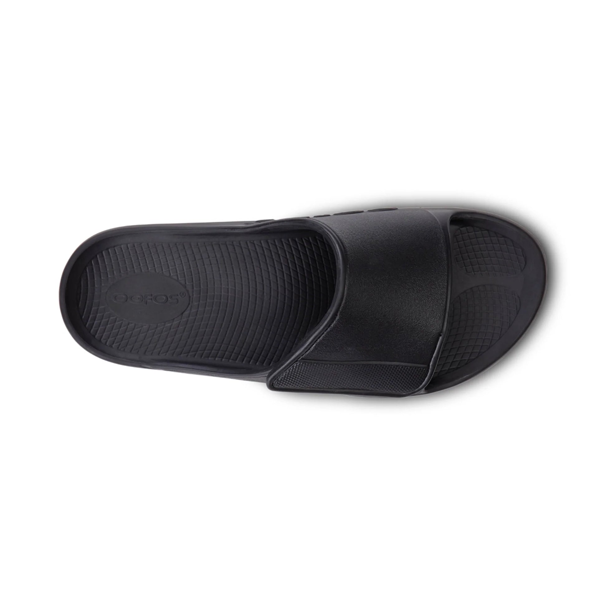 OOFOS UNISEX OOAHH SPORT FLEX SANDAL - MATTE BLACK - Sole Therapy
