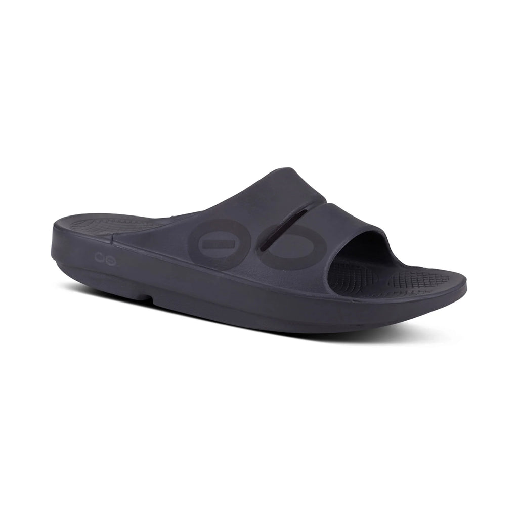 OOFOS UNISEX OOAHH SPORT SLIDE SANDAL - BLACK - Sole Therapy