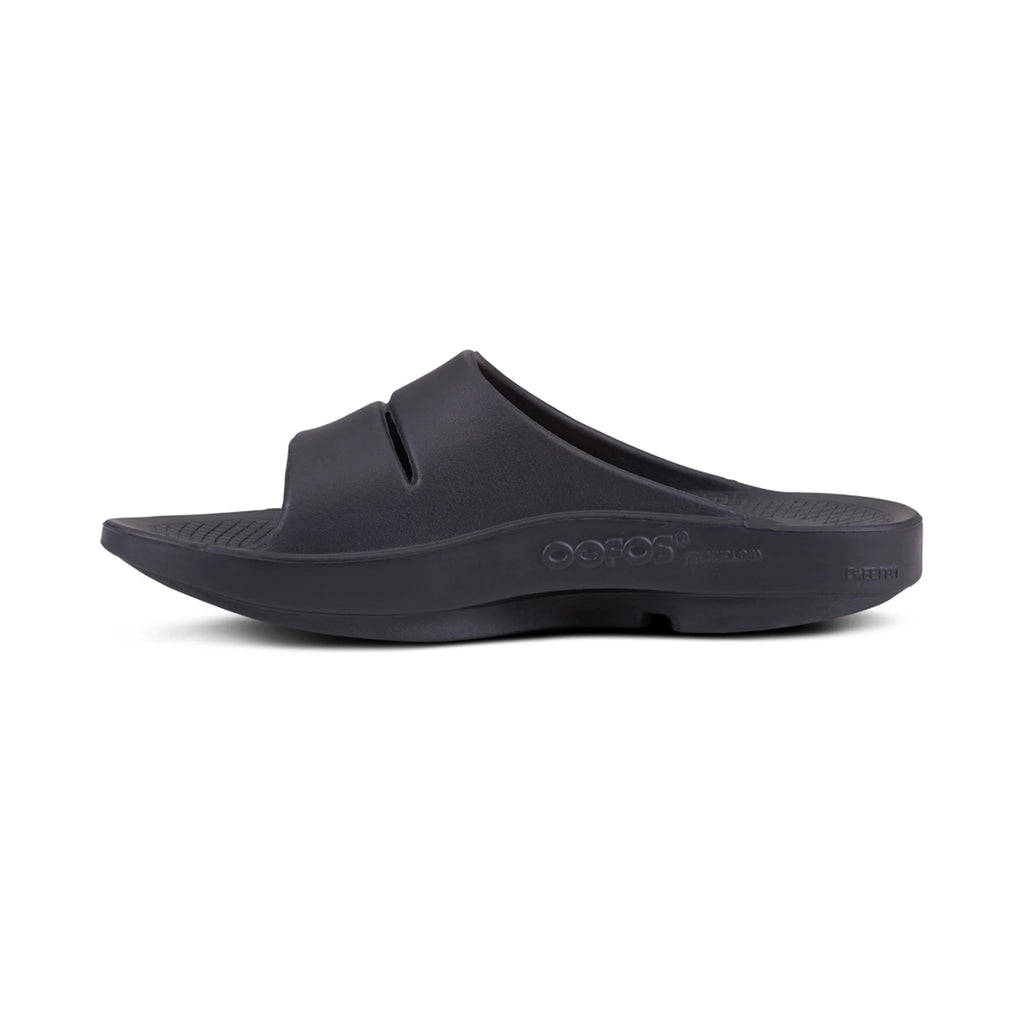 OOFOS UNISEX OOAHH SPORT SLIDE SANDAL - BLACK - Sole Therapy