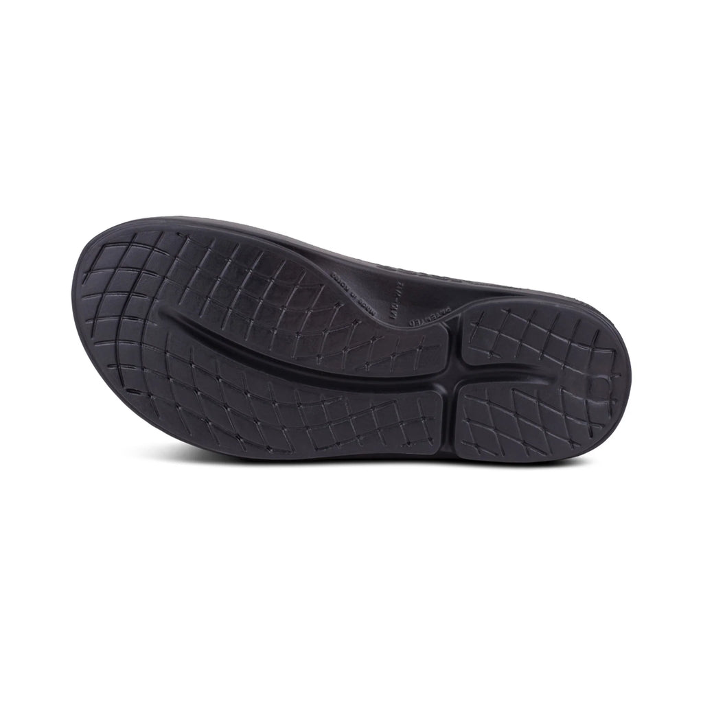 OOFOS UNISEX OOAHH SPORT SLIDE SANDAL - BLACK - Sole Therapy