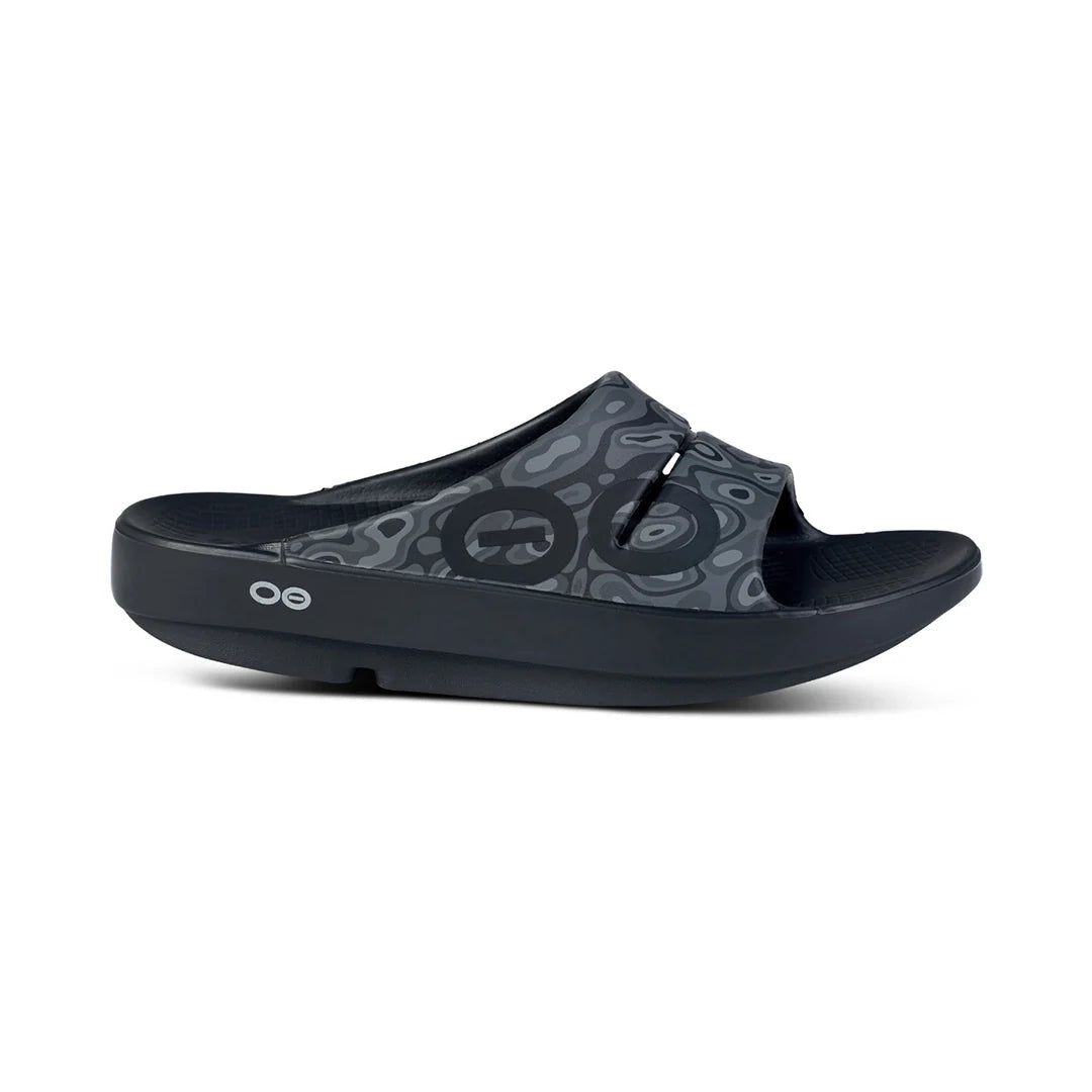 OOFOS UNISEX OOAHH SPORTS FLEX SANDALS - Black Water Camo - Sole Therapy