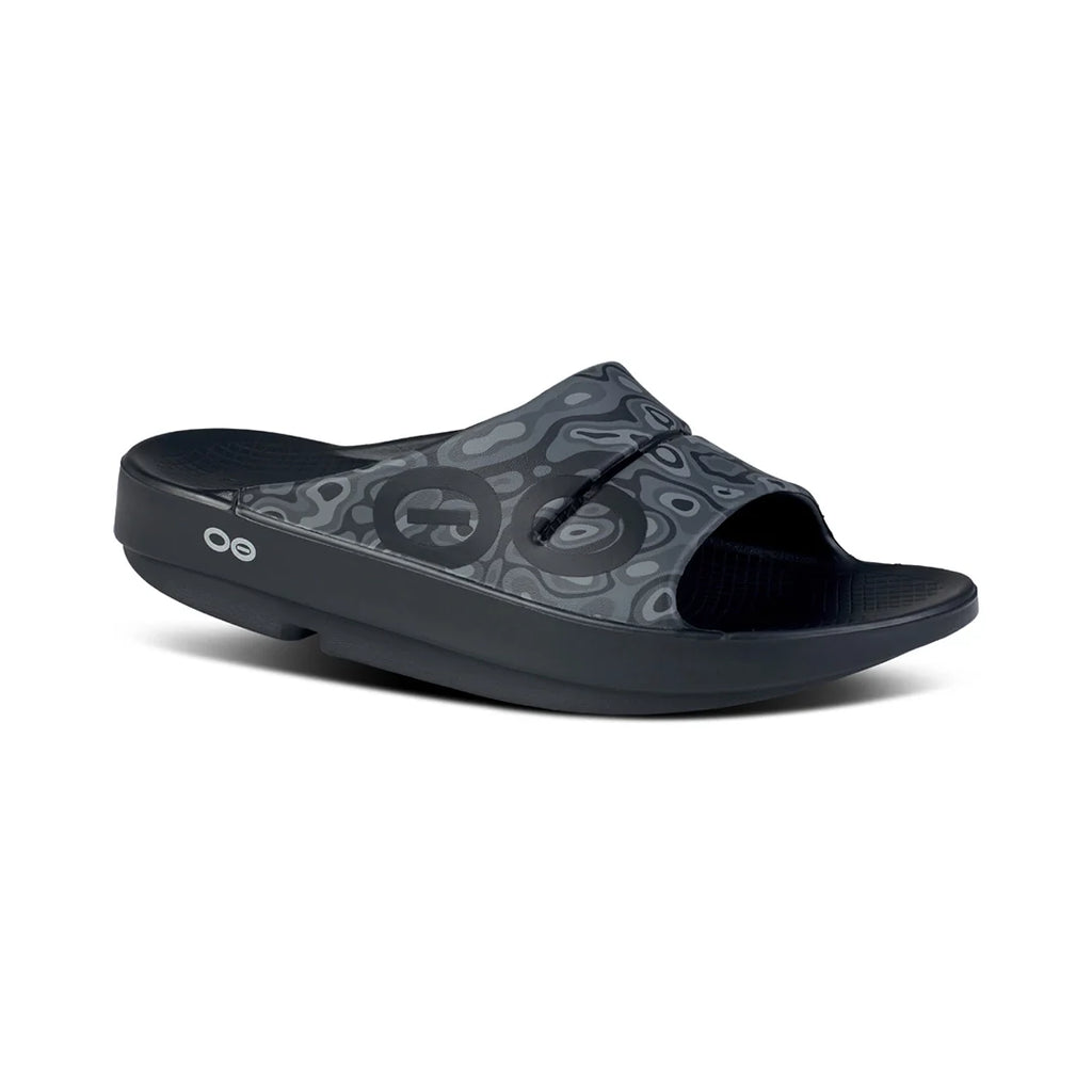 OOFOS UNISEX OOAHH SPORTS FLEX SANDALS - Black Water Camo - Sole Therapy