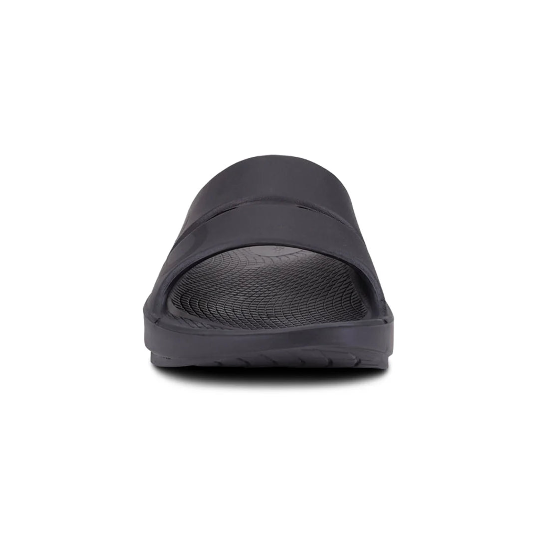 OOFOS UNISEX OOAHH SPORTS FLEX SANDALS - MATTE BLACK - Sole Therapy