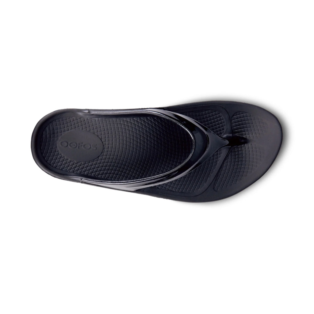 OOFOS UNISEX OOLALA SANDAL - BLACK - Sole Therapy