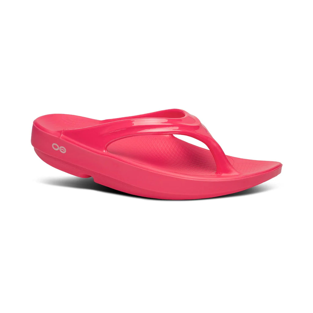 OOFOS UNISEX OOLALA THONG SPORTS SANDALS - NEON BERRY - Sole Therapy