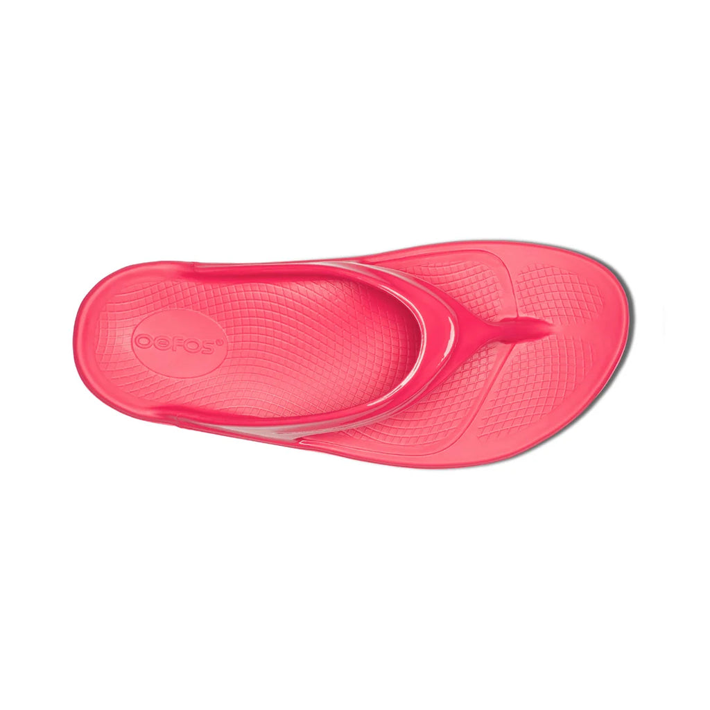 OOFOS UNISEX OOLALA THONG SPORTS SANDALS - NEON BERRY - Sole Therapy