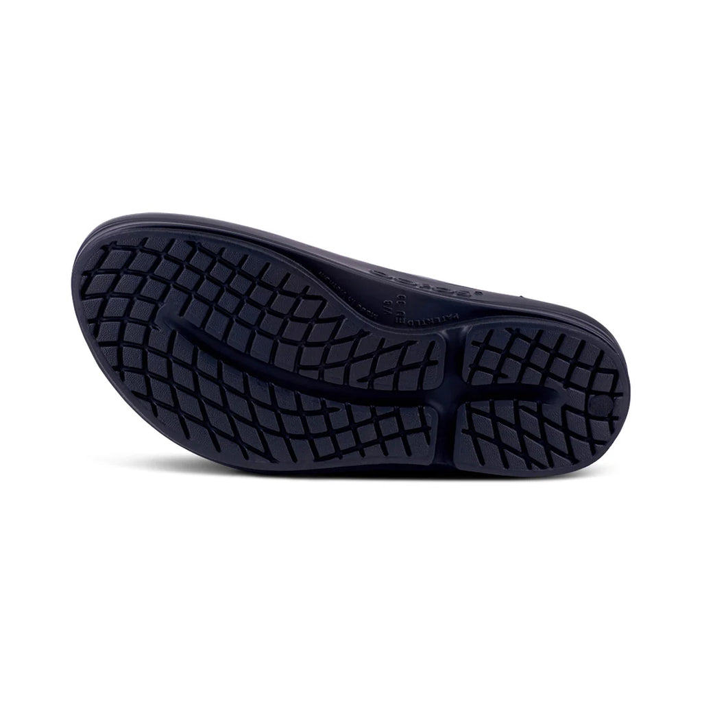 OOFOS UNISEX OOMEGA THONG  SANDALS - BLACK - Sole Therapy