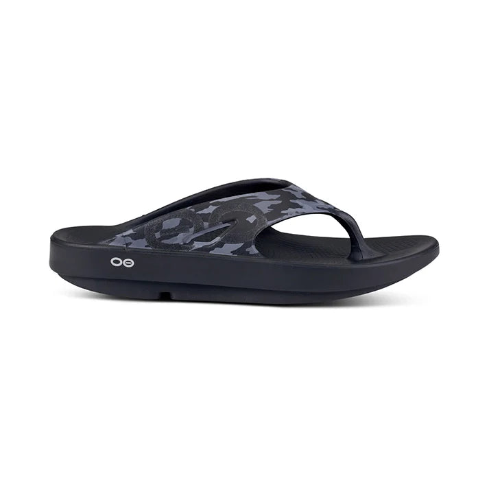 OOFOS UNISEX OORIGINAL SPORT SANDAL - BLACK WATER CAMO - Sole Therapy
