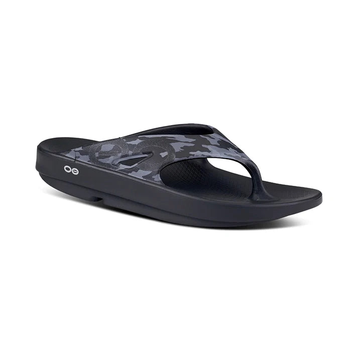 OOFOS UNISEX OORIGINAL SPORT SANDAL - BLACK WATER CAMO - Sole Therapy