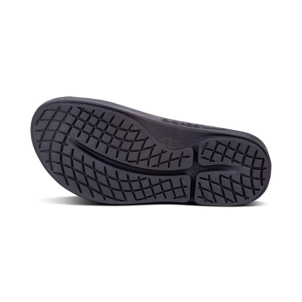OOFOS WOMEN'S LUXE SLIDE SANDALS - MIDNIGHT SPECTRE - Sole Therapy