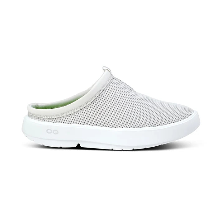 OOFOS WOMEN'S OOCOOZIE SPORT MULE - WHITE GREY - Sole Therapy