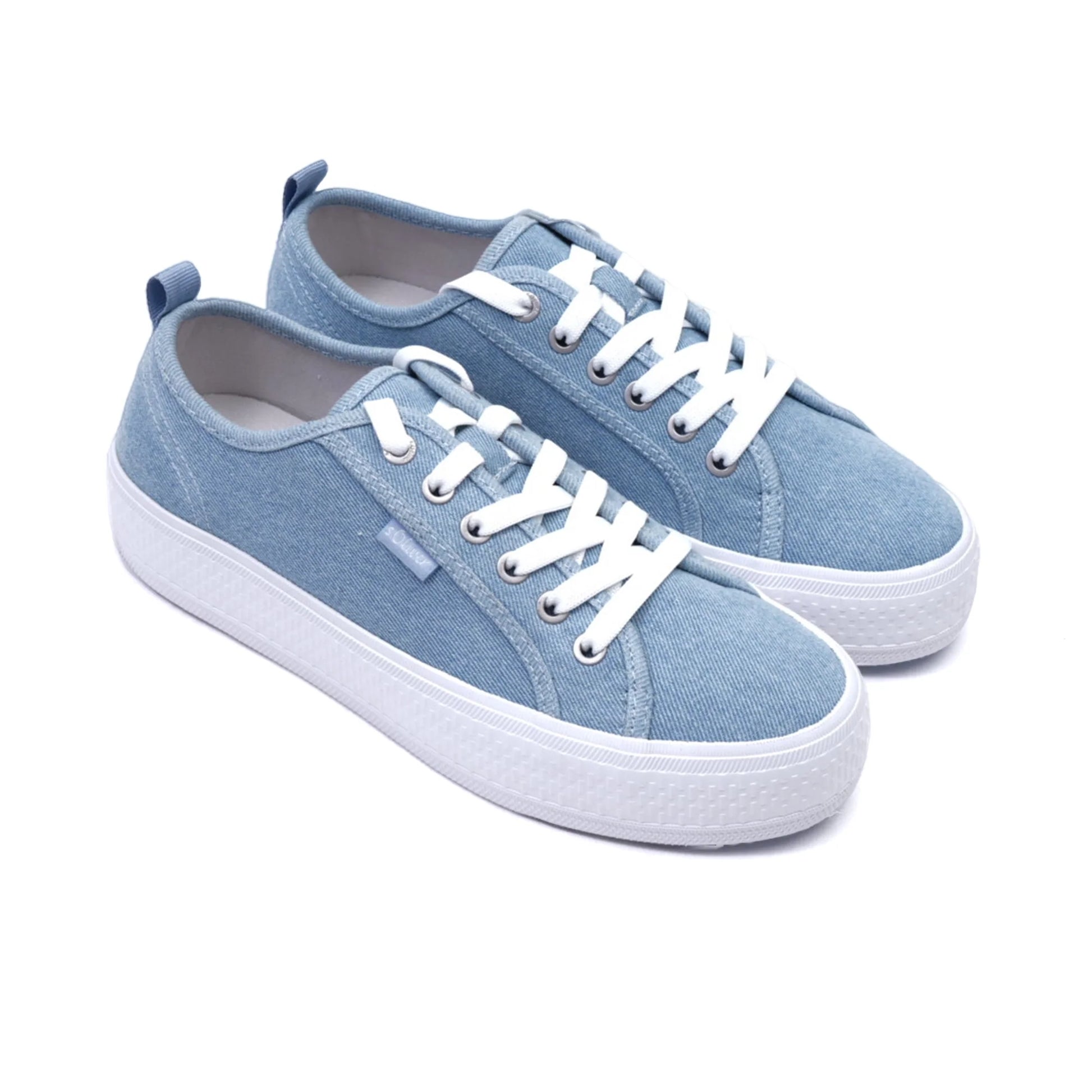 S. Oliver Low-Top Lace-Up Women's Sneakers Jeans - Sole Therapy