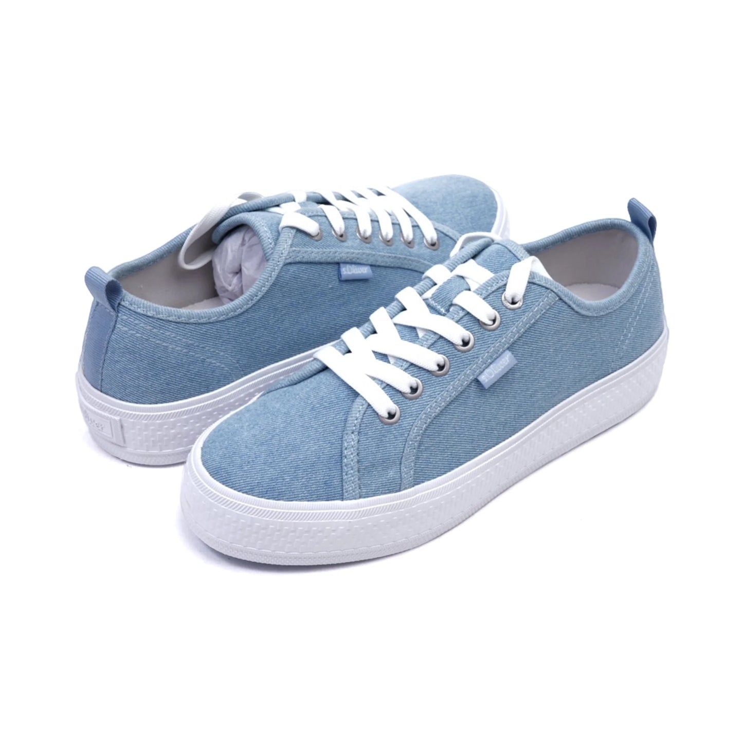 S. Oliver Low-Top Lace-Up Women's Sneakers Jeans - Sole Therapy