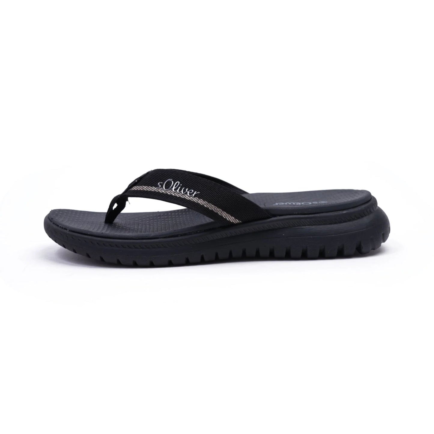 S. Oliver Women's Comfortable Flip-Flop Sandals Black - Sole Therapy