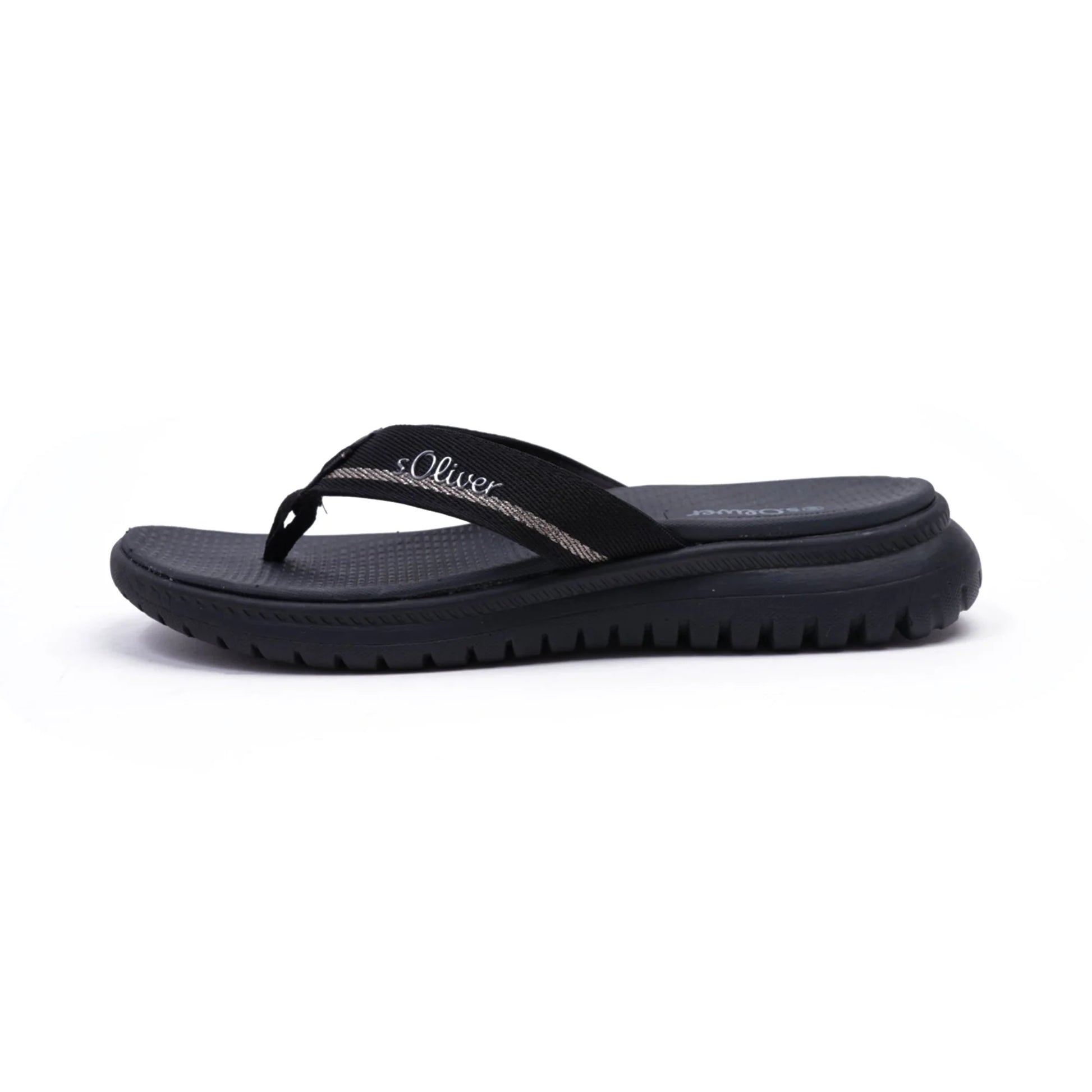 S. Oliver Women's Comfortable Flip-Flop Sandals Black - Sole Therapy