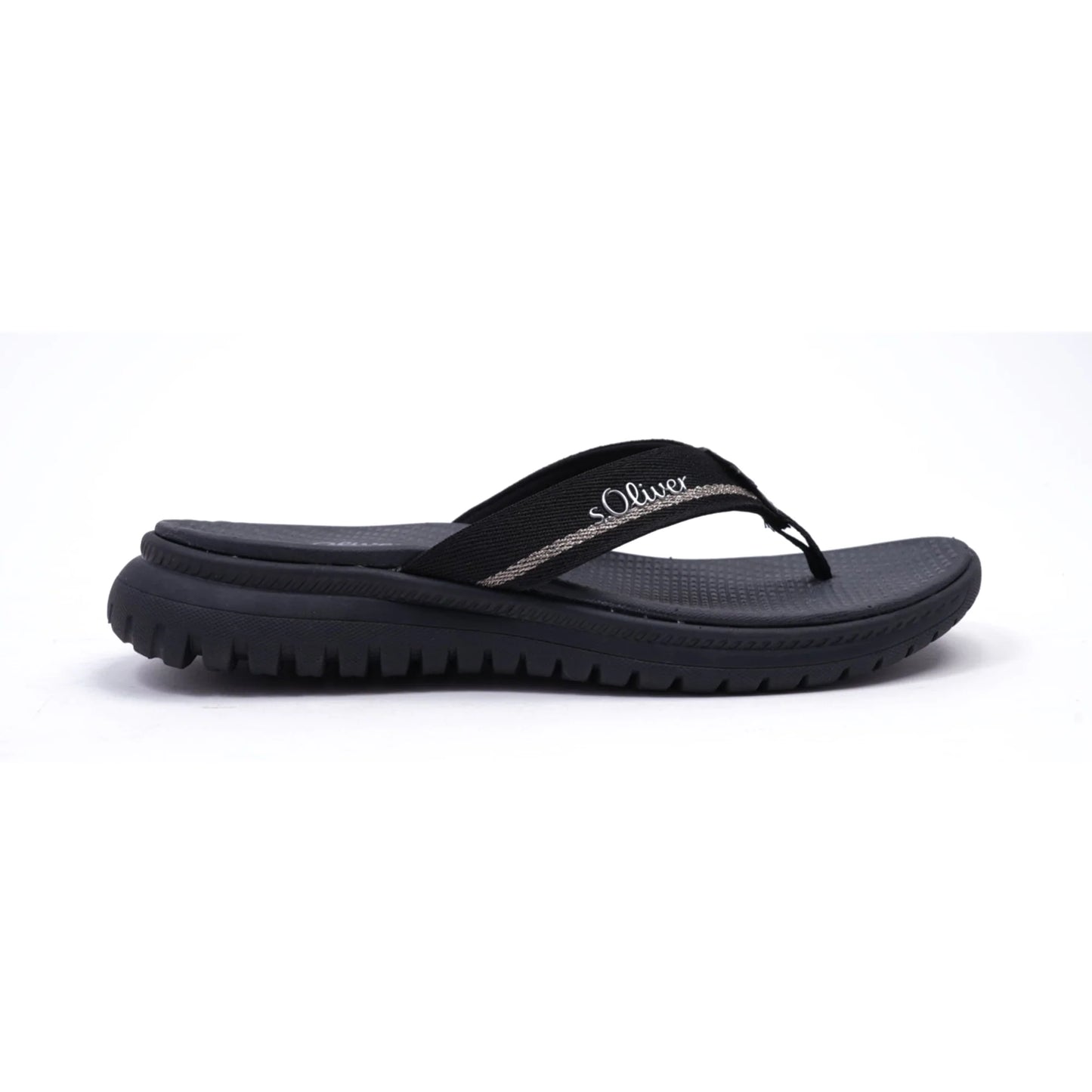 S. Oliver Women's Comfortable Flip-Flop Sandals Black - Sole Therapy