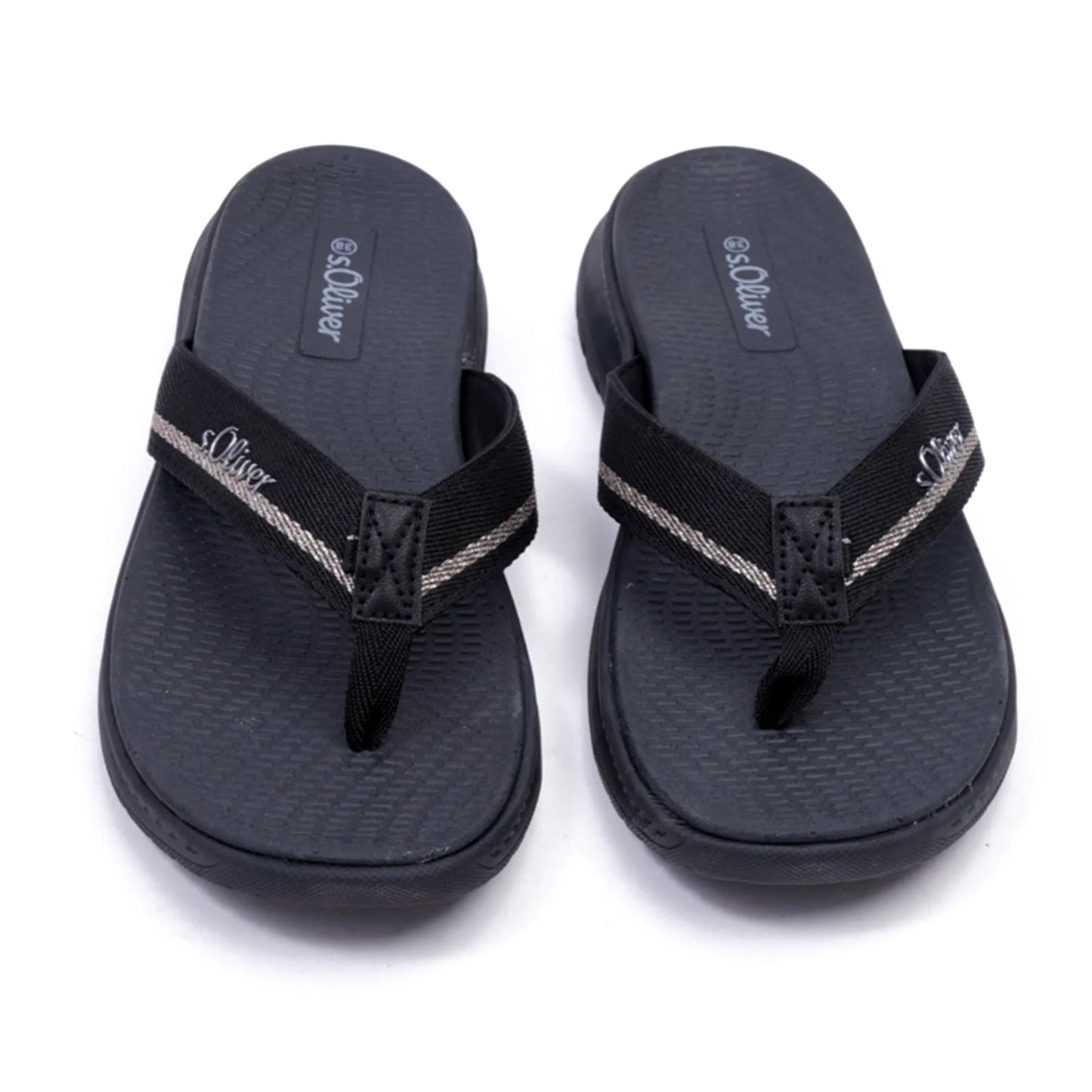 S. Oliver Women's Comfortable Flip-Flop Sandals Black - Sole Therapy