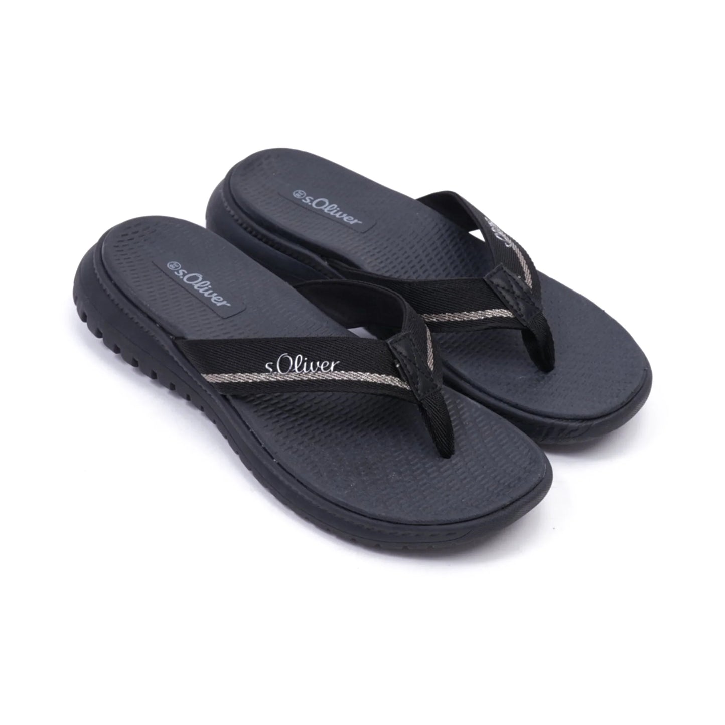 S. Oliver Women's Comfortable Flip-Flop Sandals Black - Sole Therapy
