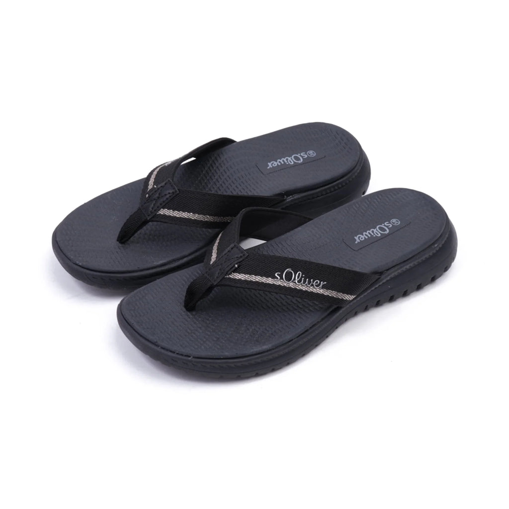 S. Oliver Women's Comfortable Flip-Flop Sandals Black - Sole Therapy