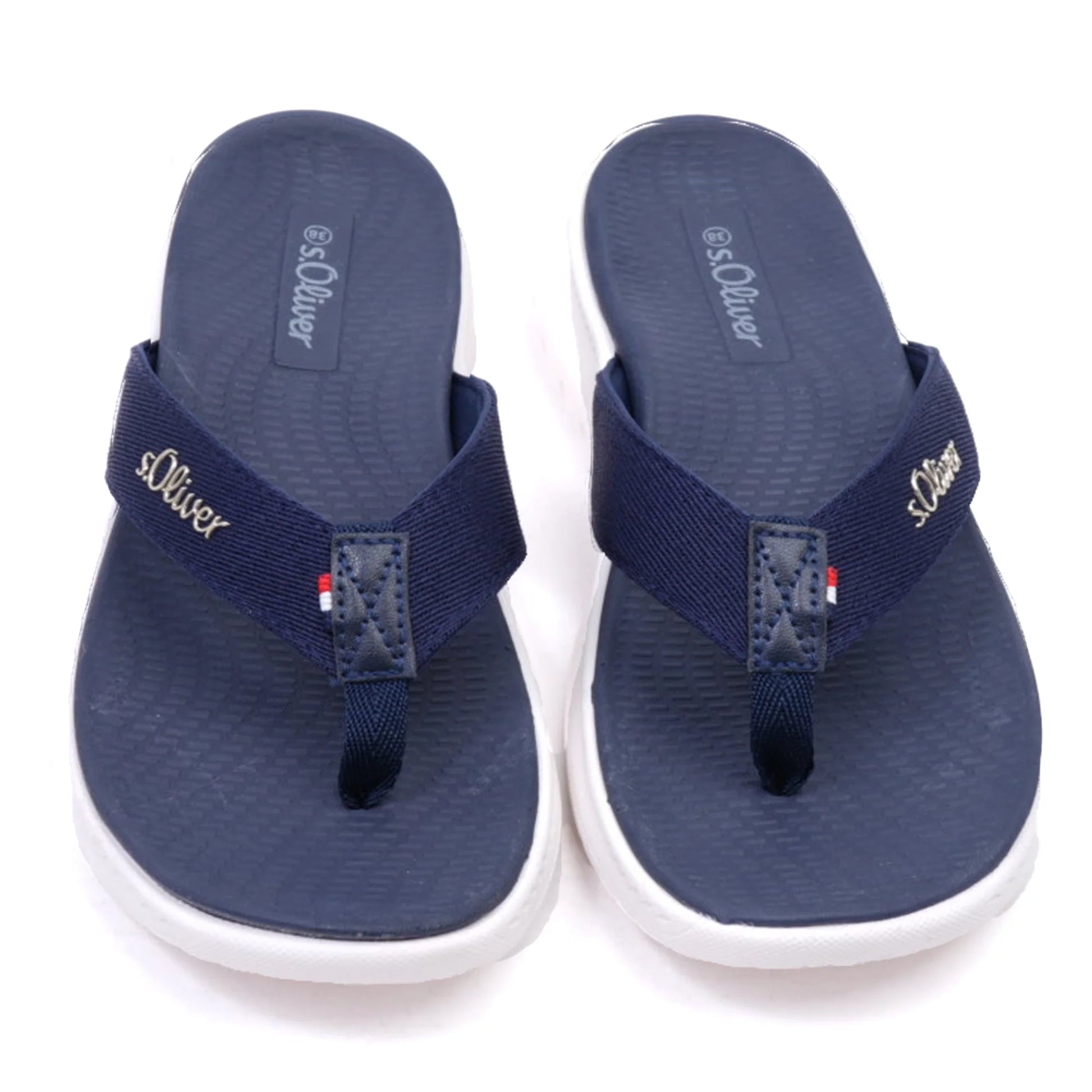 S. Oliver Women's Comfortable Flip-Flop Sandals Navy - Sole Therapy