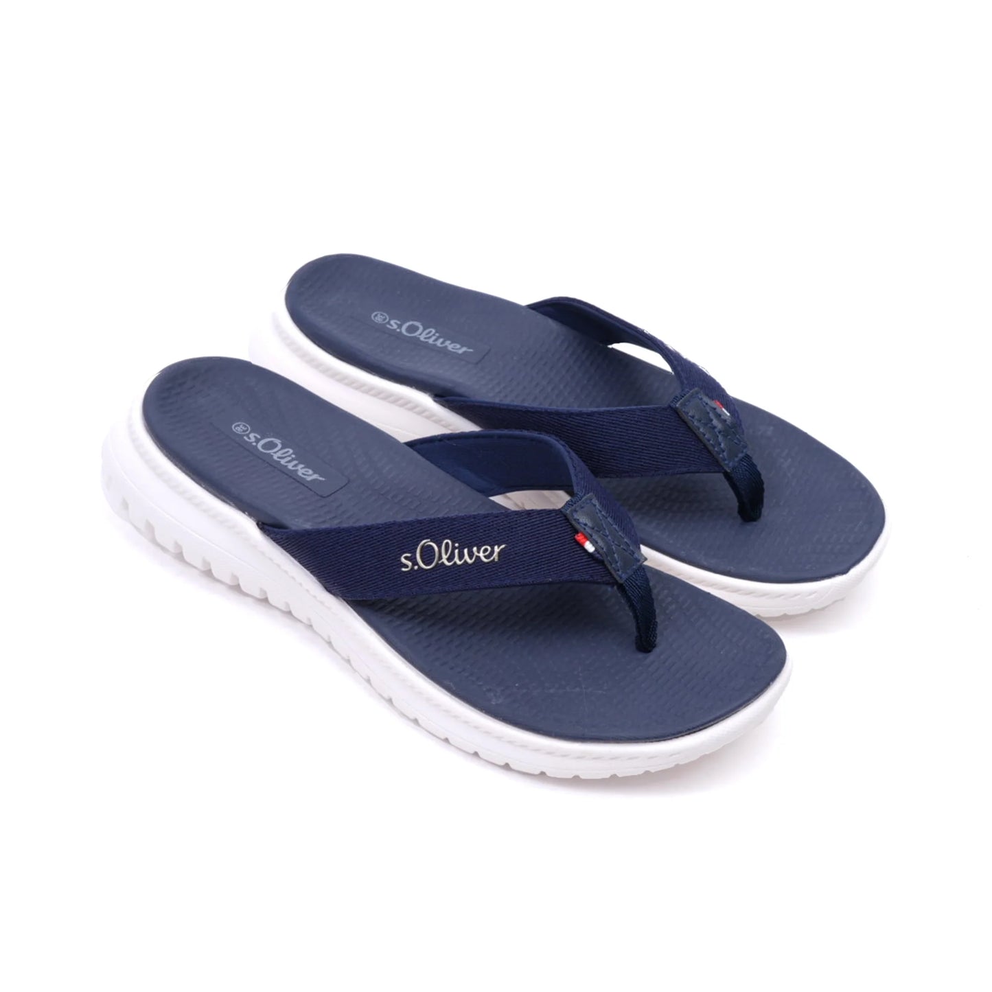 S. Oliver Women's Comfortable Flip-Flop Sandals Navy - Sole Therapy