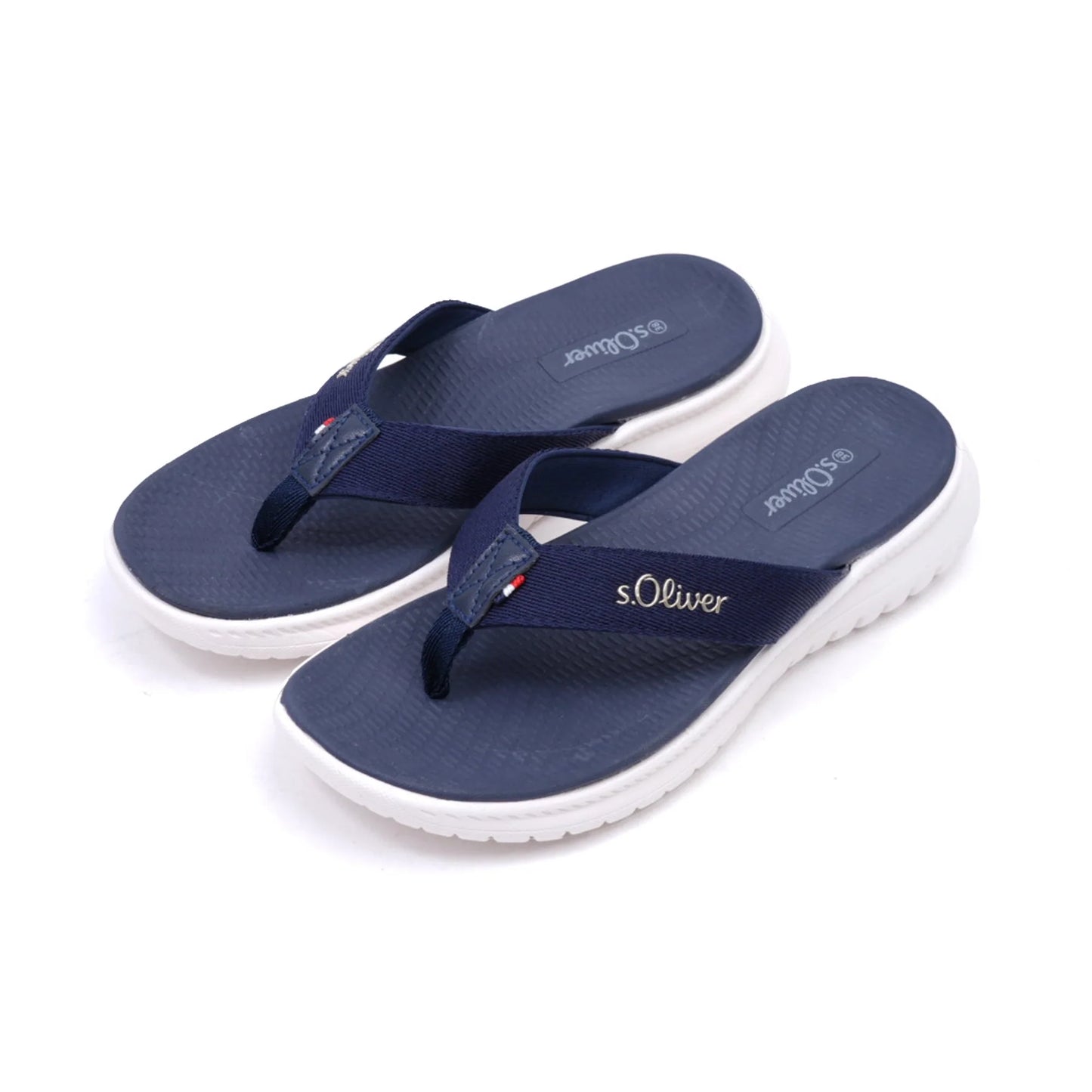 S. Oliver Women's Comfortable Flip-Flop Sandals Navy - Sole Therapy