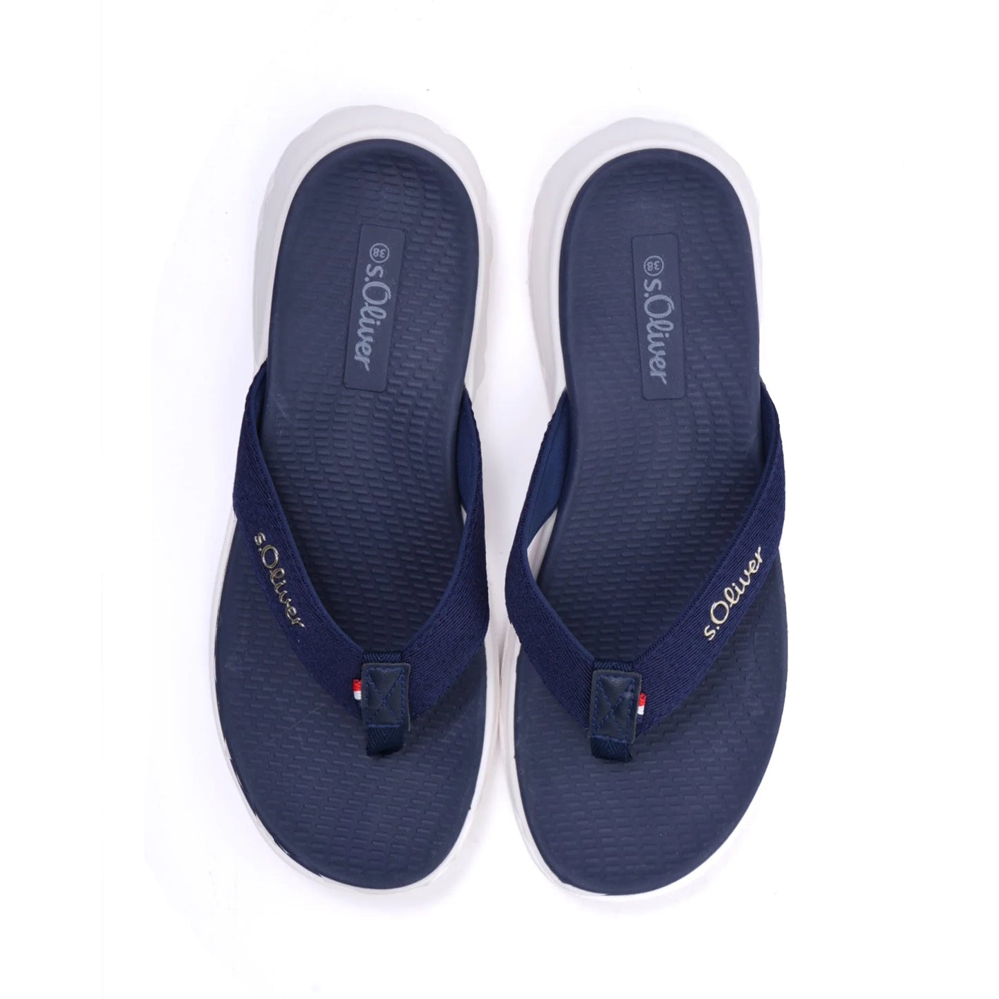 S. Oliver Women's Comfortable Flip-Flop Sandals Navy - Sole Therapy