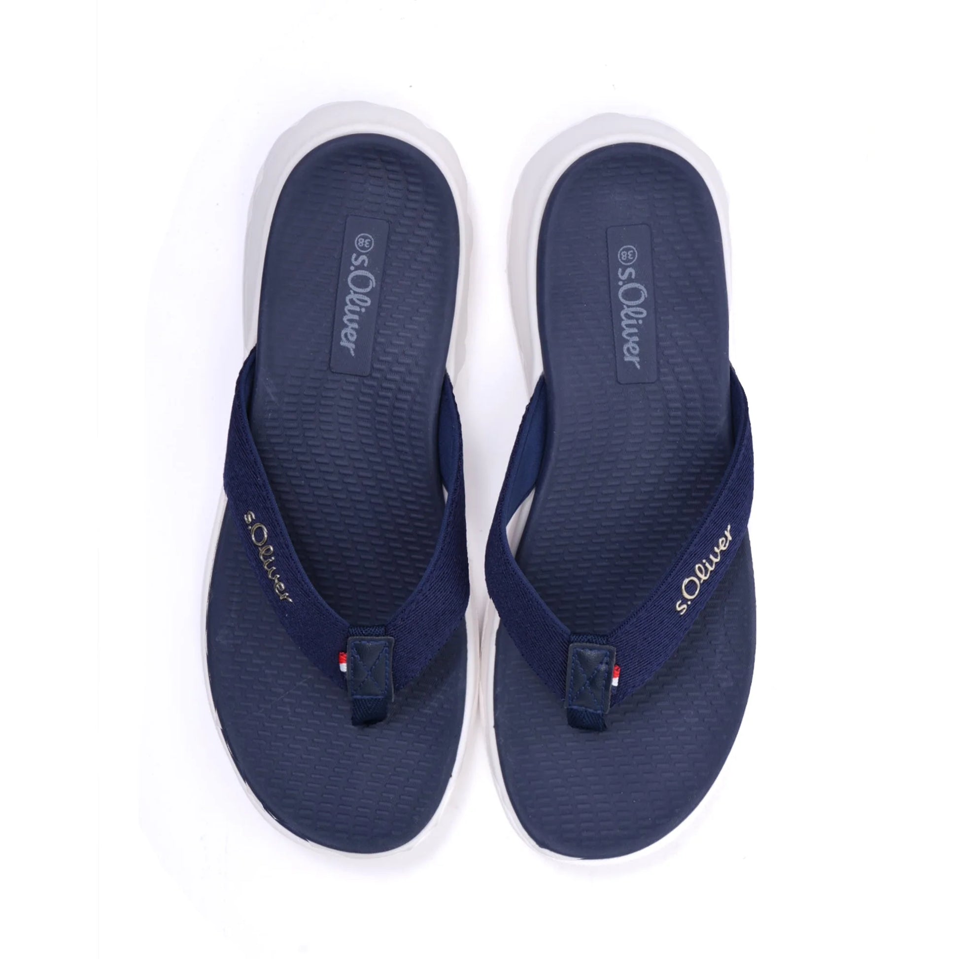 S. Oliver Women's Comfortable Flip-Flop Sandals Navy - Sole Therapy