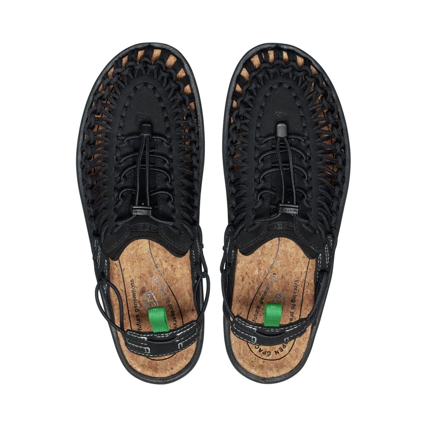 UNEEK II CONVERTIBLE X SANDALS BLACK/JOLLY GREEN - Sole Therapy