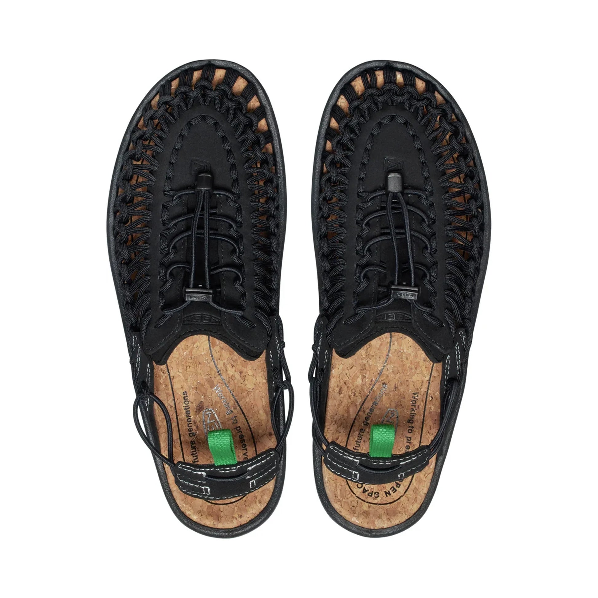 UNEEK II CONVERTIBLE X SANDALS BLACK/JOLLY GREEN - Sole Therapy
