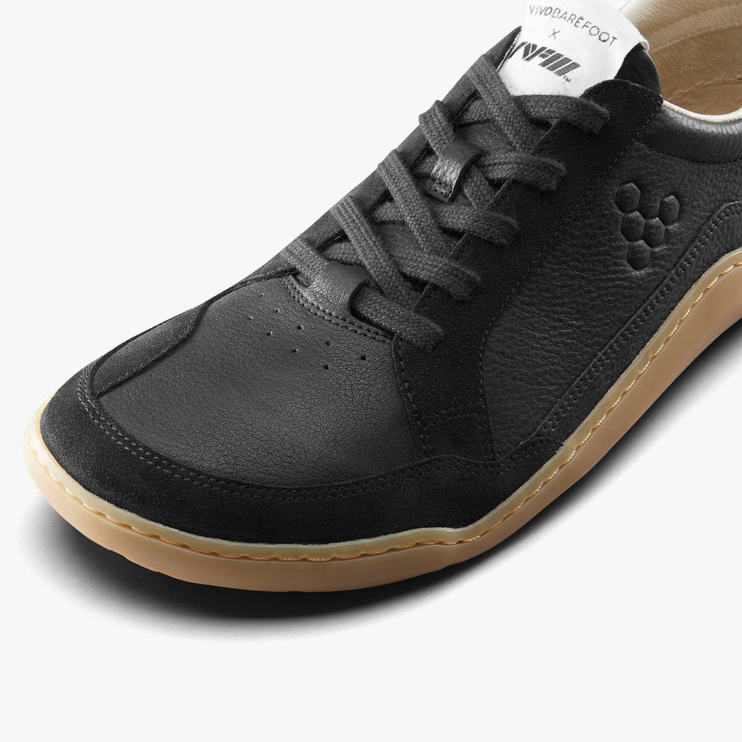 Vivobarefoot Gobi Ii Sneaker Premium Leather Womens Obsidian - Sole Therapy