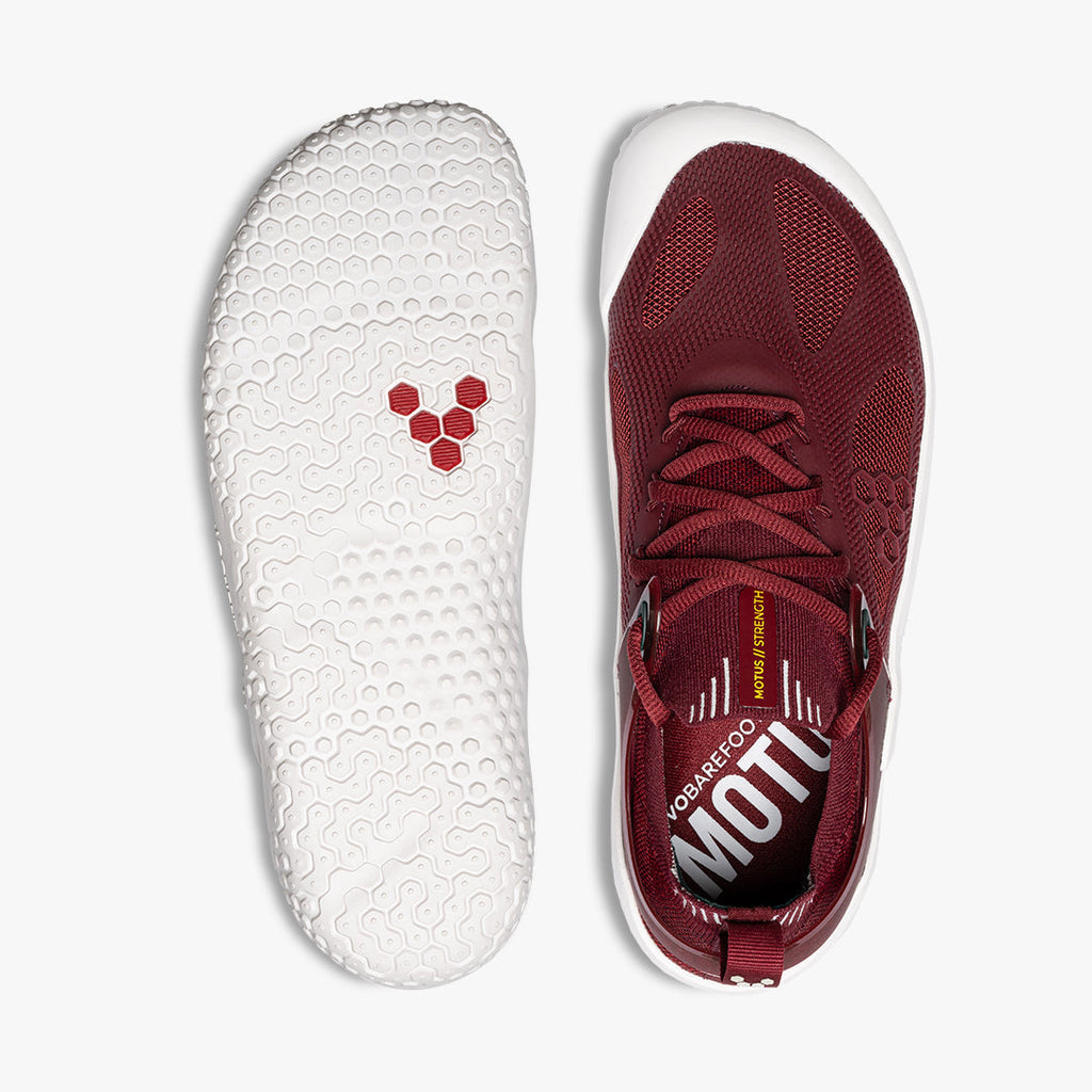 Vivobarefoot  Motus Strength Womens Burgundy - Sole Therapy