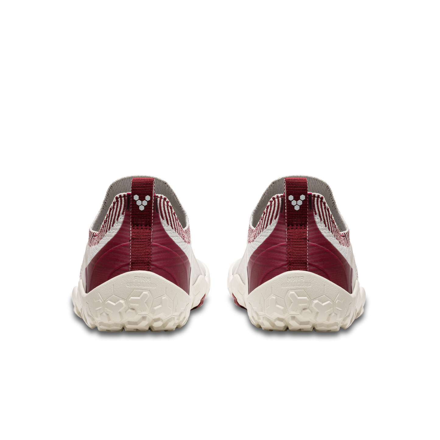 Vivobarefoot Primus Trail Knit Fg Mens Limestone Red Rumba - Sole Therapy