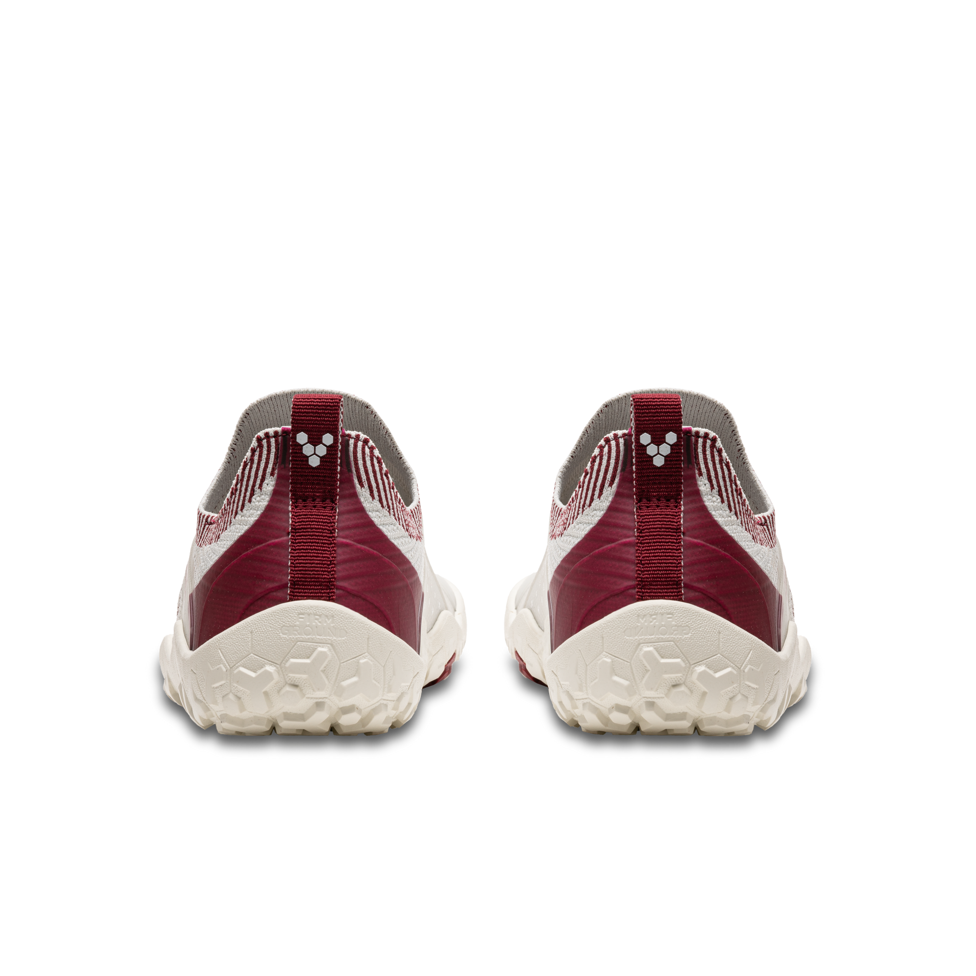 Vivobarefoot Primus Trail Knit Fg Mens Limestone Red Rumba - Sole Therapy