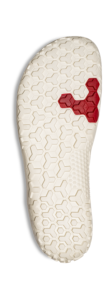 Vivobarefoot Primus Trail Knit Fg Mens Limestone Red Rumba - Sole Therapy