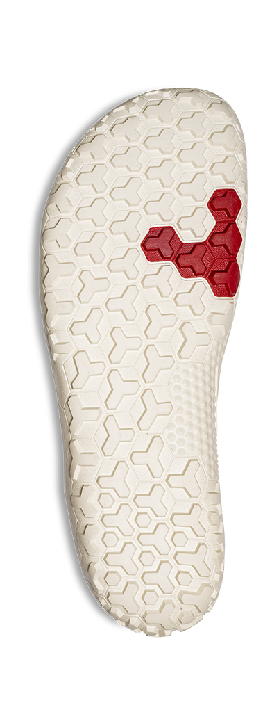 Vivobarefoot Primus Trail Knit Fg Mens Limestone Red Rumba - Sole Therapy