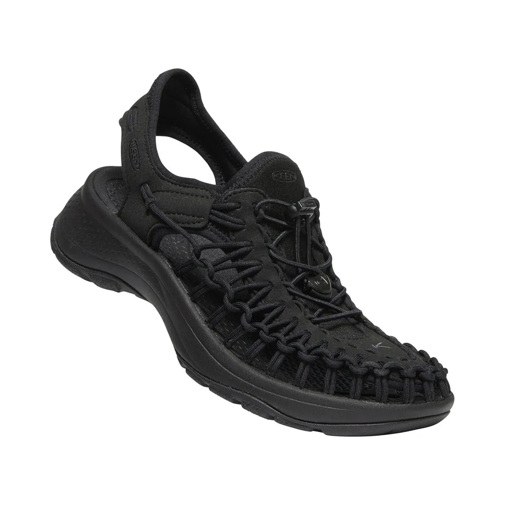 WOMEN UNEEK ASTORIA FLAT SANDALS BLACK/BLACK - Sole Therapy