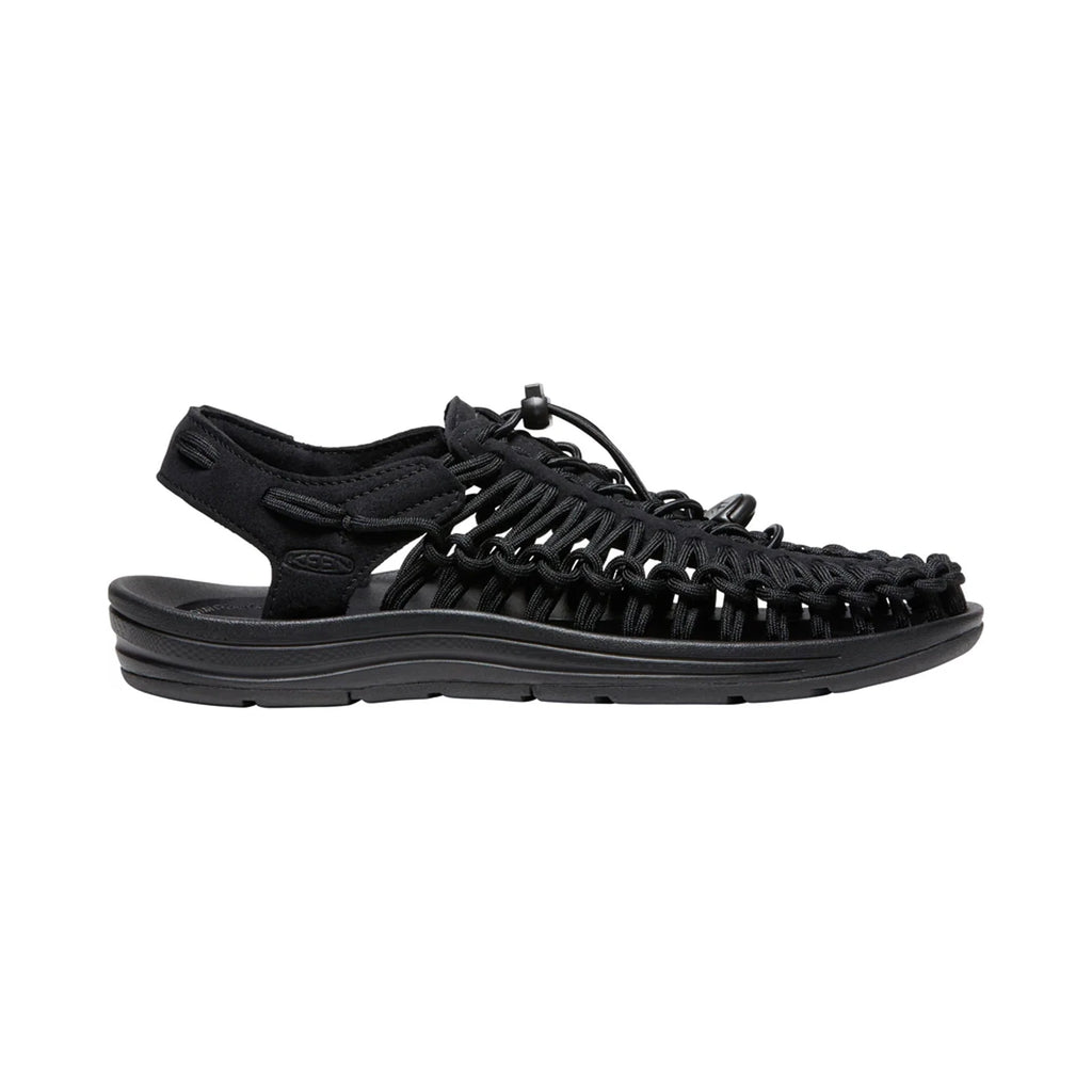 WOMEN UNEEK FLAT SANDALS BLACK/BLACK - Sole Therapy