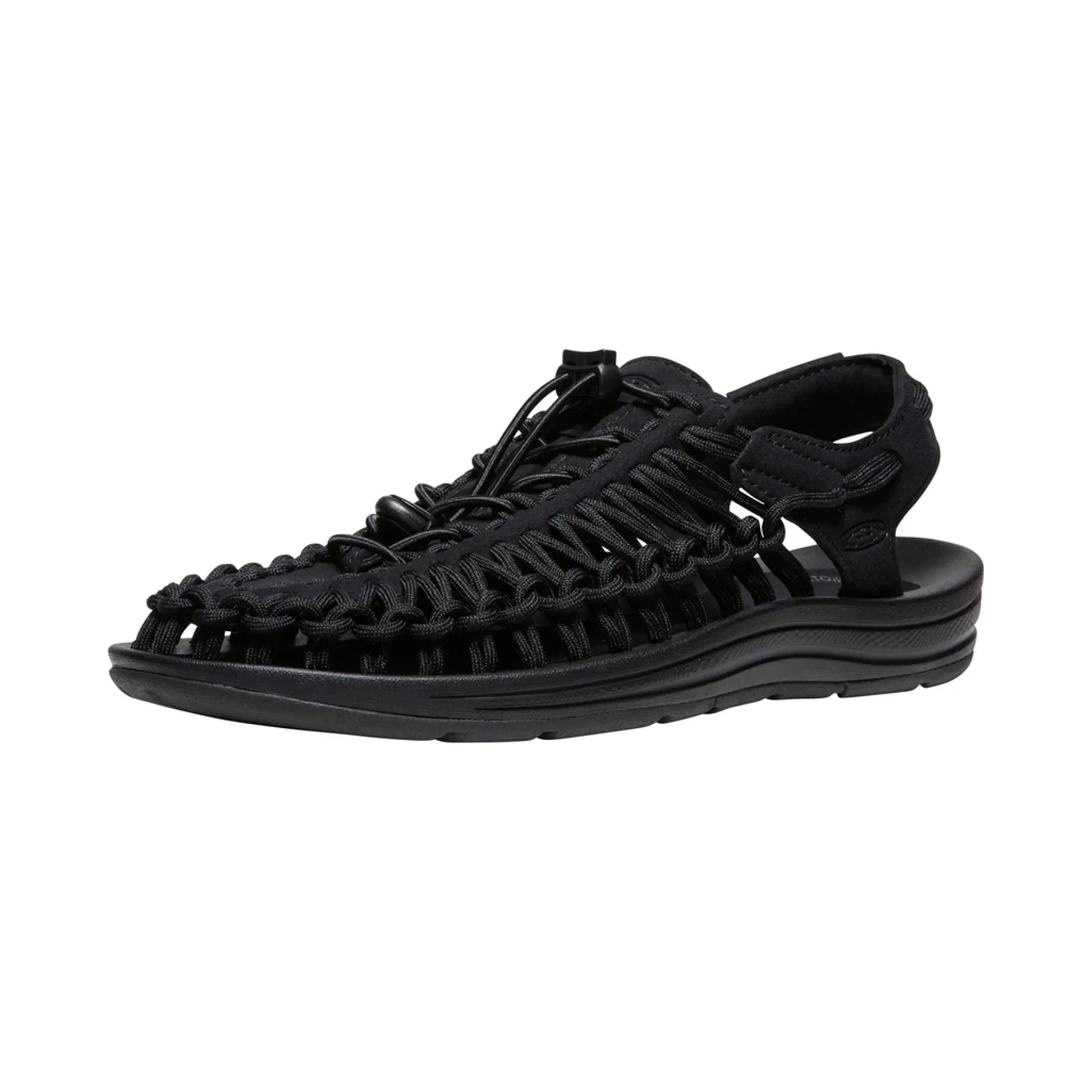 WOMEN UNEEK FLAT SANDALS BLACK/BLACK - Sole Therapy