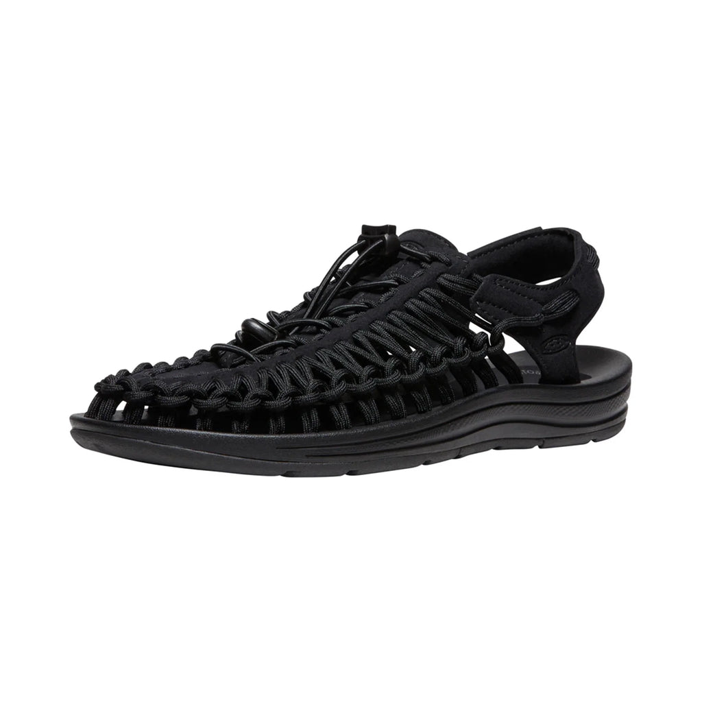 WOMEN UNEEK FLAT SANDALS BLACK/BLACK - Sole Therapy