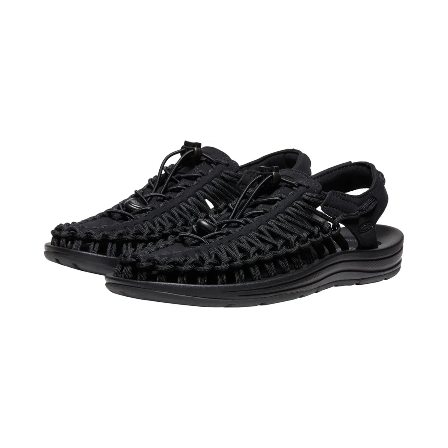 WOMEN UNEEK FLAT SANDALS BLACK/BLACK - Sole Therapy