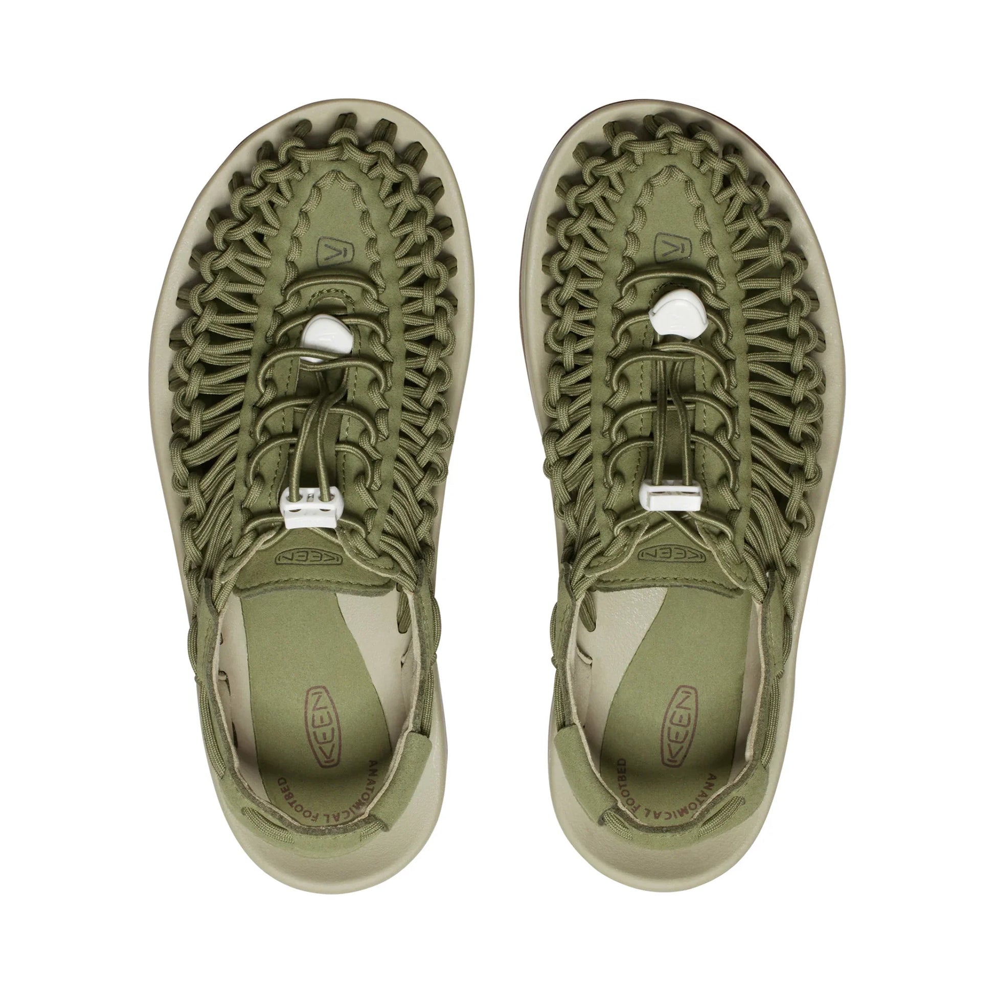 WOMEN UNEEK FLAT SANDALS OLIVE/SAFARI - Sole Therapy