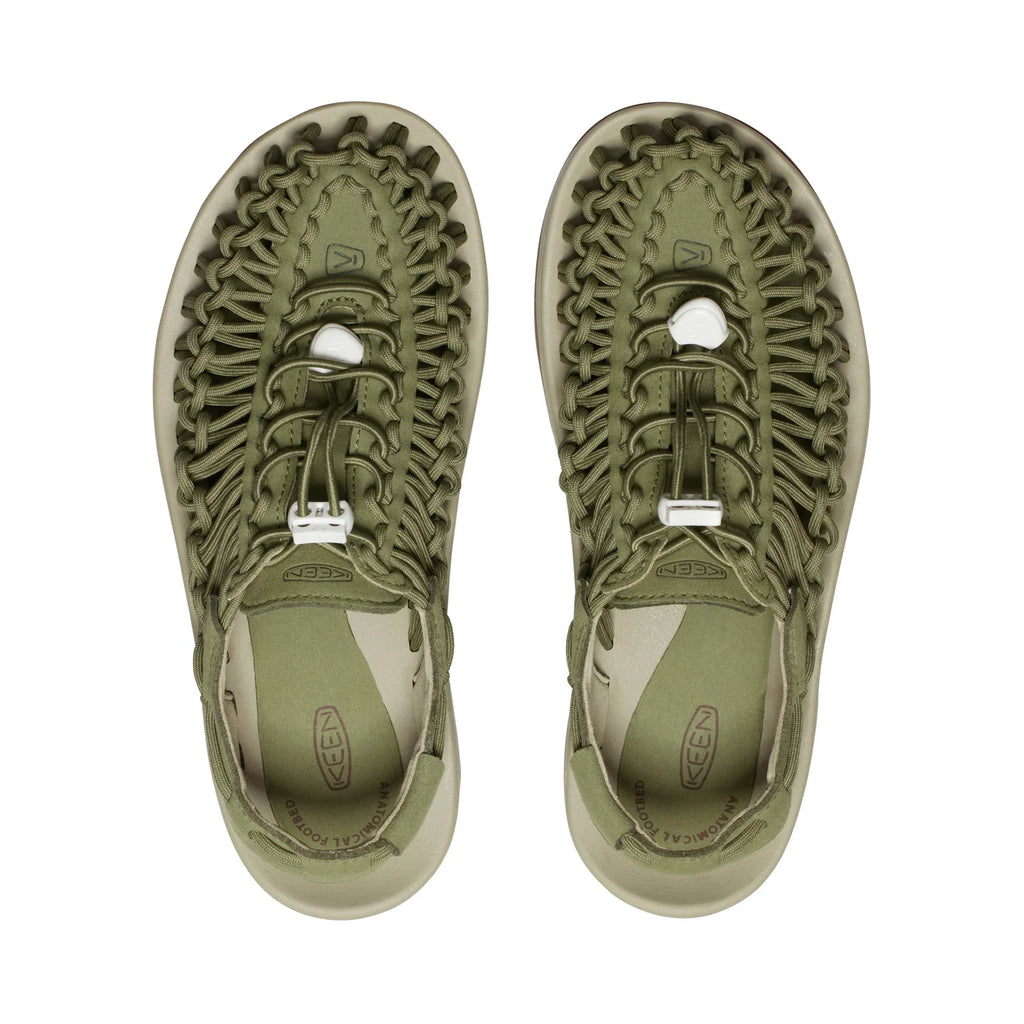 WOMEN UNEEK FLAT SANDALS OLIVE/SAFARI - Sole Therapy