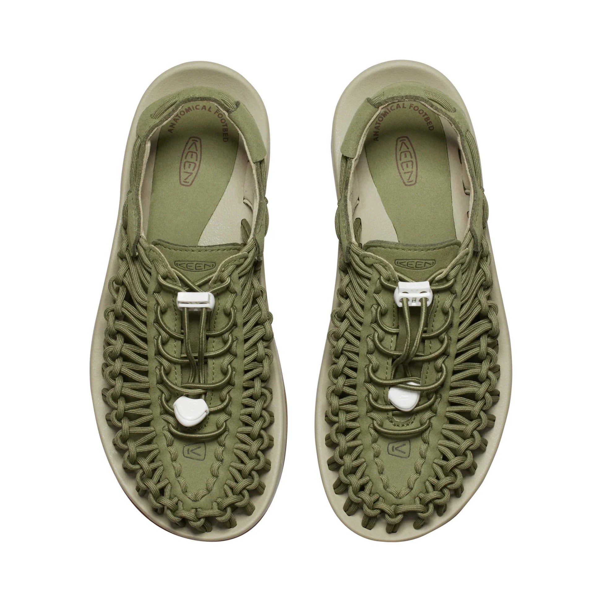 WOMEN UNEEK FLAT SANDALS OLIVE/SAFARI - Sole Therapy