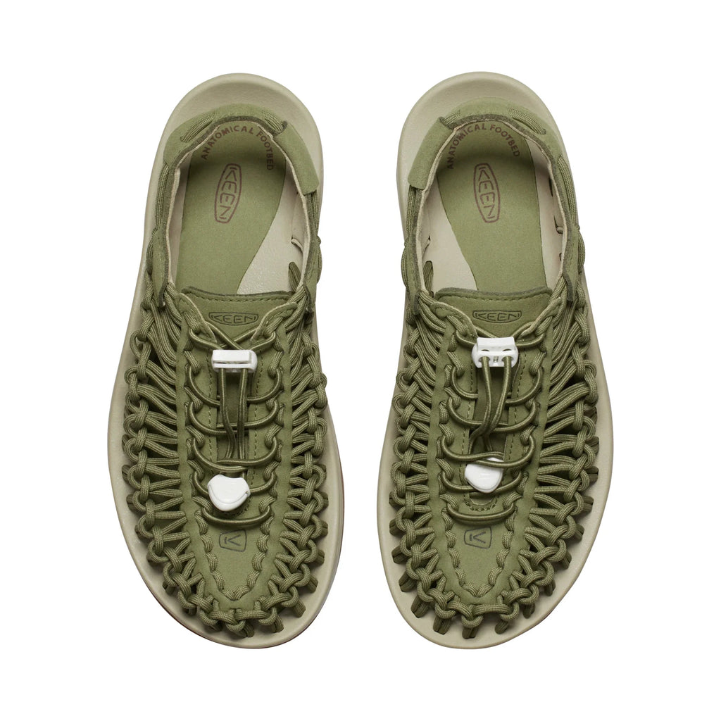 WOMEN UNEEK FLAT SANDALS OLIVE/SAFARI - Sole Therapy